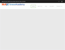 Tablet Screenshot of maxfitnessacademy.com